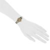 Cartier Santos Ronde watch in gold and stainless steel Circa  1990 - Detail D1 thumbnail