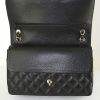 Chanel Timeless jumbo handbag in black grained leather - Detail D5 thumbnail