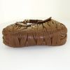 Miu Miu Matelassé shoulder bag in brown quilted leather - Detail D5 thumbnail