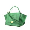 Celine Trapeze medium model handbag in green python and green leather - 00pp thumbnail