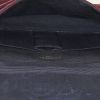 Bolso de mano Chanel Vintage en jersey acolchado color burdeos y cuero color burdeos - Detail D4 thumbnail
