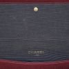 Bolso de mano Chanel Vintage en jersey acolchado color burdeos y cuero color burdeos - Detail D5 thumbnail