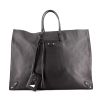 Balenciaga shopping bag in black leather - 360 thumbnail