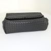 Bottega Veneta Olimpia handbag in anthracite grey intrecciato leather - Detail D4 thumbnail