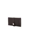 Portefeuille Hermès en cuir grainé noir - 00pp thumbnail
