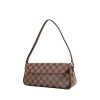 Bolso para llevar al hombro Louis Vuitton Twin en lona a cuadros ébano y cuero marrón - 00pp thumbnail