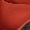 Borsa a spalla Louis Vuitton Twin in tela a scacchi ebana e pelle marrone - Detail D3 thumbnail