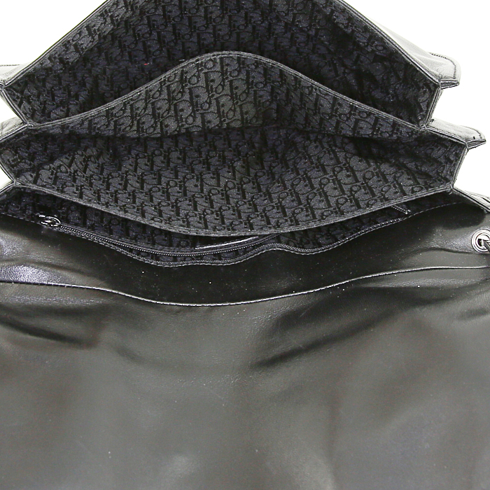 Bolso de mano Dior Corset en cuero negro - Detail D2