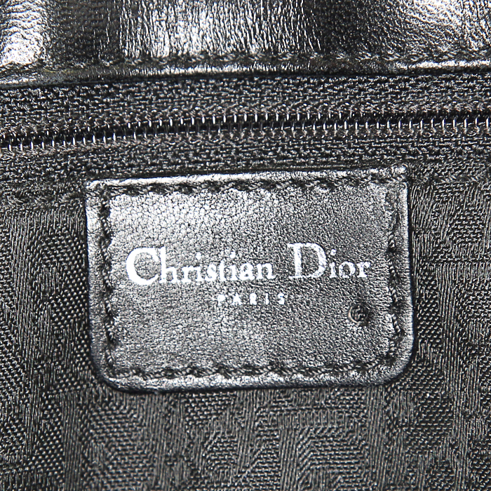 Bolso de mano Dior Corset en cuero negro - Detail D3