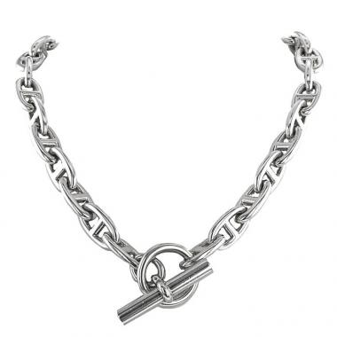 Collar Hermes Chaine d'Ancre en plata