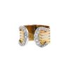 Open Cartier C de Cartier large model ring in white gold,  yellow gold and pink gold and in diamonds - 00pp thumbnail