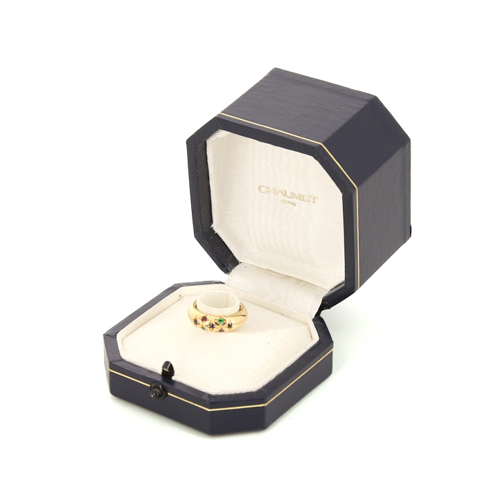 Anello Chaumet in oro giallo e pietre semi preziose - Detail D2