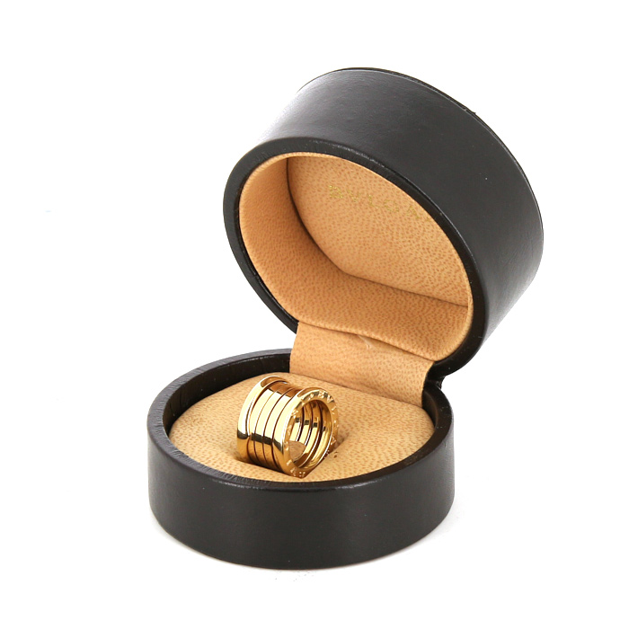 Anello Bulgari B.Zero1 modello grande in oro giallo - Detail D2