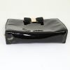 Salvatore Ferragamo Vara  handbag in black patent leather - Detail D4 thumbnail
