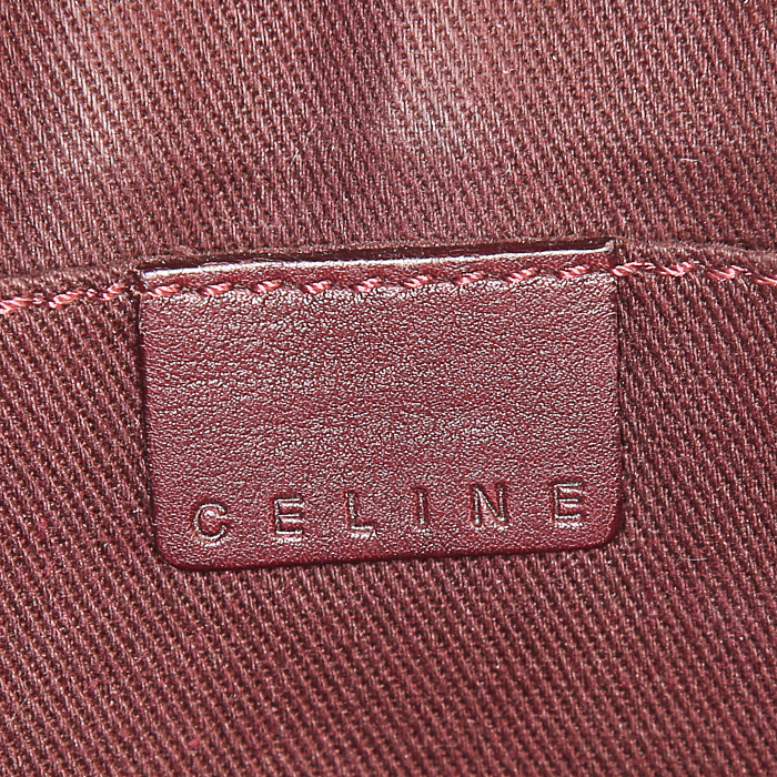 Celine Boogie handbag in brown leather - Detail D3