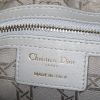 Dior Lady Dior medium model handbag in grey pearl leather cannage - Detail D4 thumbnail