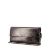 Dior handbag/clutch in silver patent leather - 00pp thumbnail