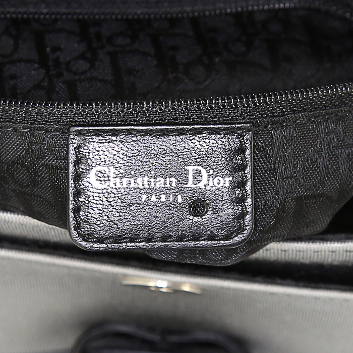 Borsa Dior Hardcore in tela grigia - Detail D3