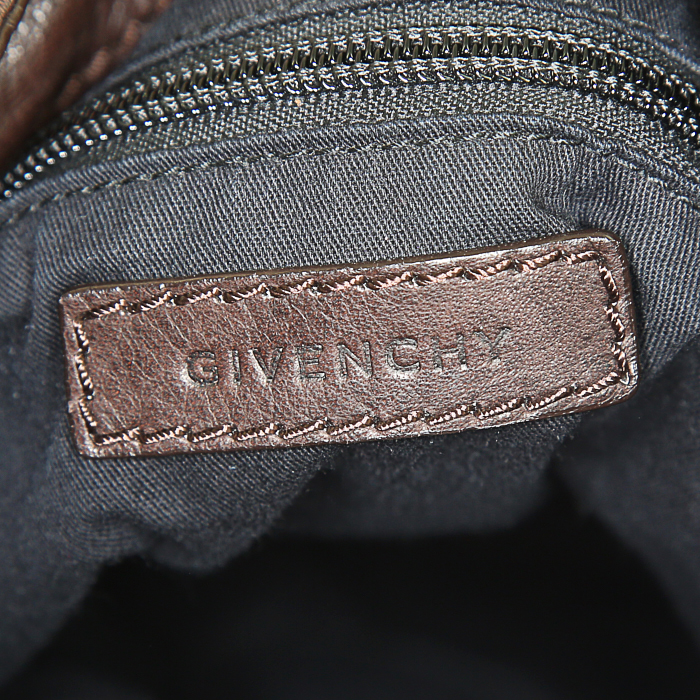 Bolso para llevar al hombro Givenchy en cuero marrón - Detail D3