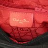 Sac à main Dior Lady Dior moyen modèle en toile cannage noire - Detail D3 thumbnail