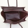 Celine Luggage Micro handbag in plum leather - Detail D2 thumbnail