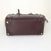 Bolso de mano Celine Luggage Micro en cuero color berenjena - Detail D4 thumbnail