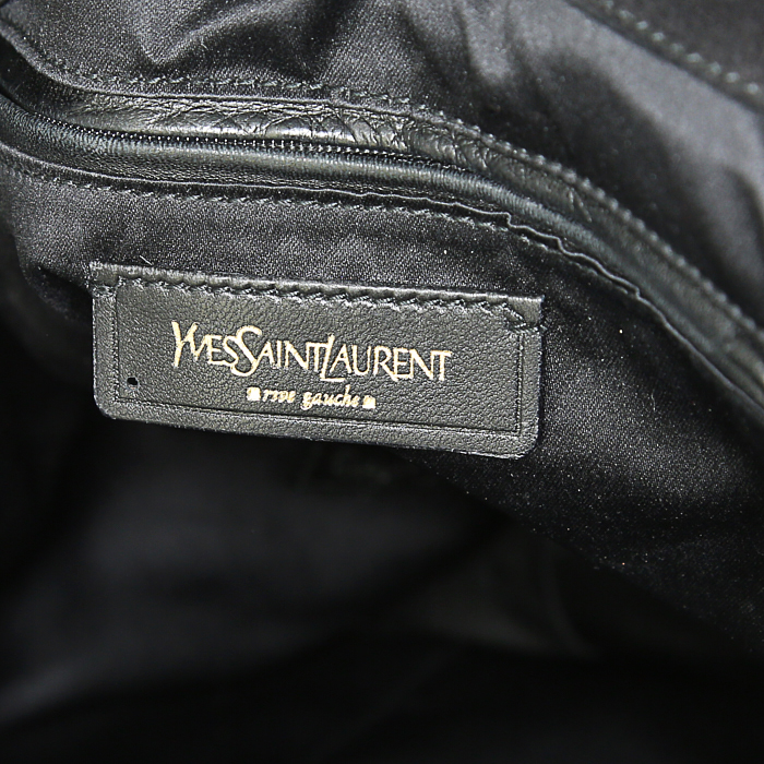 Sac à main Saint Laurent Downtown en poulain noir - Detail D3