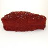 Sac à main Fendi en laine rouge et perle - Detail D4 thumbnail