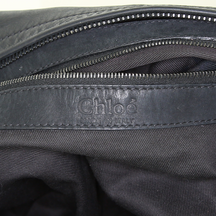 Chloé Silverado handbag in black leather - Detail D3