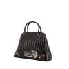 Dior Cadillac handbag in black quilted leather and black patent leather - 00pp thumbnail