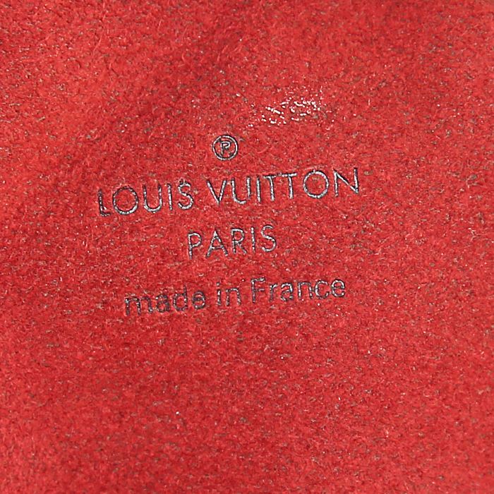 Borsa Louis Vuitton Sistina in tela a scacchi marrone e pelle marrone - Detail D3