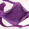 Hermès Evelyne large model shoulder bag in purple Anemone epsom leather - Detail D2 thumbnail