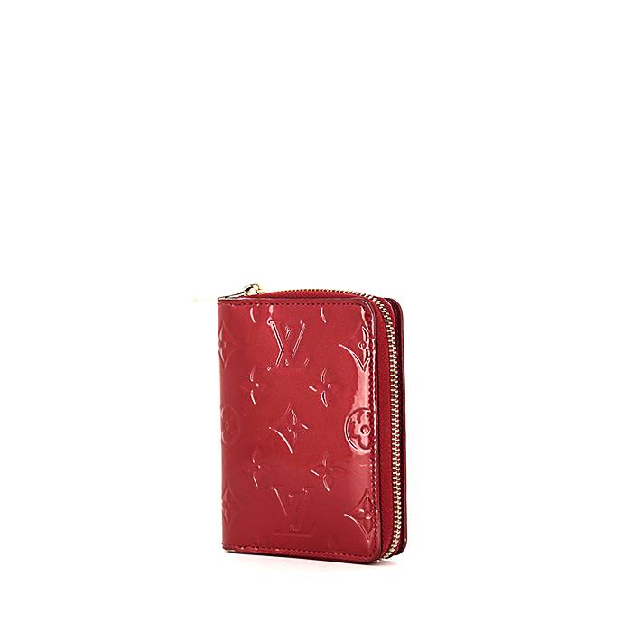 Louis Vuitton wallet in red monogram patent leather