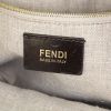 Fendi Silvana bag worn on the shoulder or carried in the hand in dark brown and beige leather - Detail D4 thumbnail