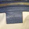 Gucci Bamboo handbag in navy blue grained leather - Detail D4 thumbnail