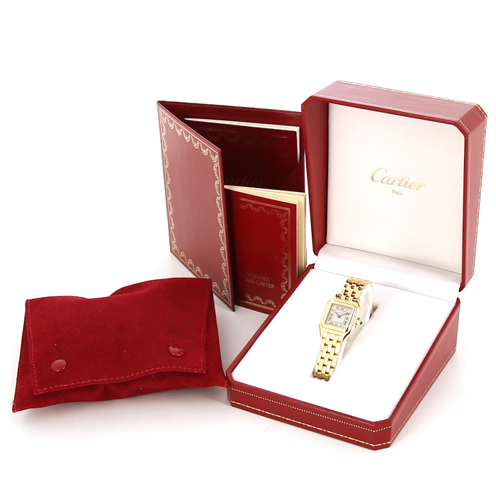 Cartier Panthère watch in yellow gold Ref:  10702 Circa  1993 - Detail D2