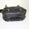 Tod's G-Bag shopping bag in black canvas and black leather - Detail D5 thumbnail