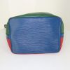 Borsa Louis Vuitton petit Noé modello piccolo in pelle Epi tricolore rossa blu e verde - Detail D4 thumbnail