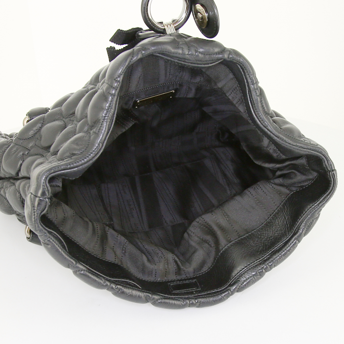 Borsa Salvatore Ferragamo in pelle trapuntata nera - Detail D2
