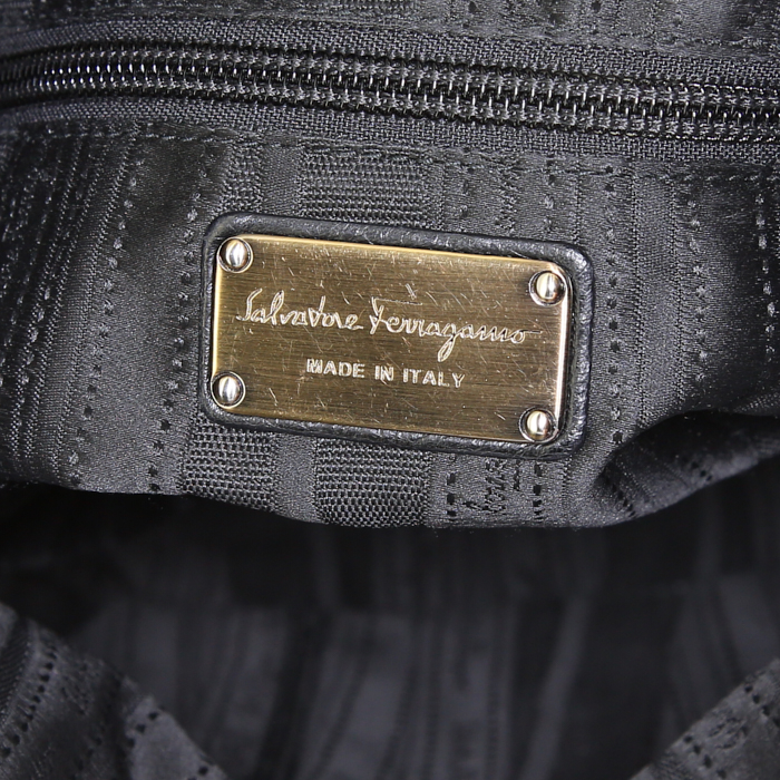 Borsa Salvatore Ferragamo in pelle trapuntata nera - Detail D3