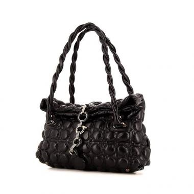 Borsa Salvatore Ferragamo in pelle trapuntata nera