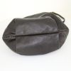 Salvatore Ferragamo shoulder bag in brown Moka leather - Detail D4 thumbnail