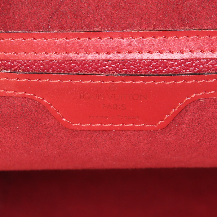 Sac à dos Louis Vuitton Mabillon en cuir épi rouge - Detail D3