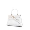Hermès Kelly 20 cm handbag in white Swift leather - 00pp thumbnail