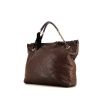 Lanvin Happy handbag in brown quilted leather - 00pp thumbnail