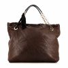 Lanvin Happy handbag in brown quilted leather - 360 thumbnail