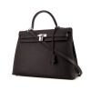 Hermes Kelly 35 cm handbag in black epsom leather - 00pp thumbnail