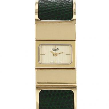 Reloj Hermes Loquet de oro chapado Ref :  L01.201 Circa  2000