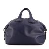 Shopping bag Givenchy Nightingale in pelle martellata blu - 360 thumbnail