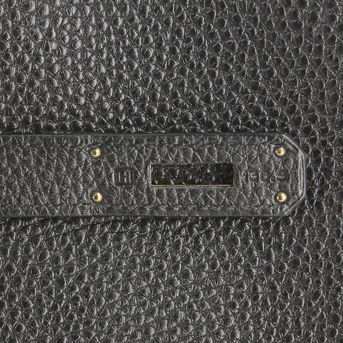 Borsa Hermes Kelly 35 cm in pelle togo nera - Detail D5
